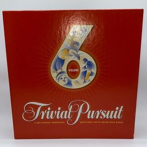 Trivial Pursuit Volume 6 Board Game Parker Brothers 2003